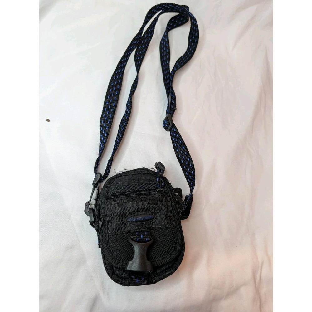 Samsonite Journey Small Camera Pouch 803BK Black Photo Carry Bag w/Strap